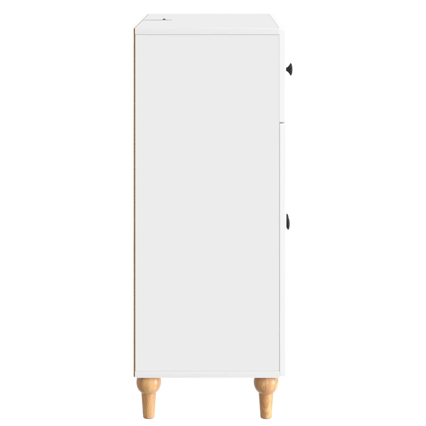 Servírovací Skříň Bílá S Vysokým Leskem 66 X 34,5 X 90 Cm