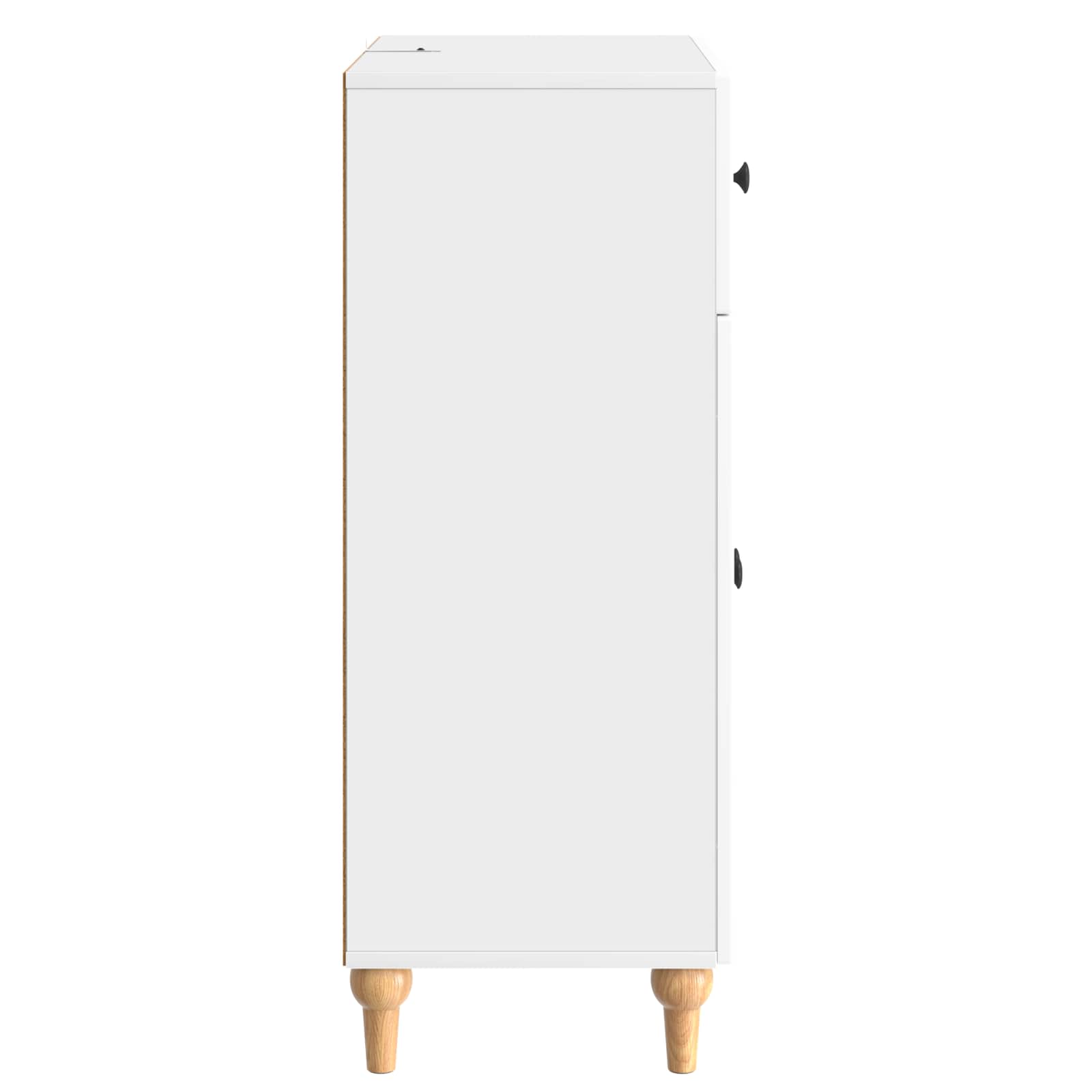 Servírovací Skříň Bílá S Vysokým Leskem 66 X 34,5 X 90 Cm