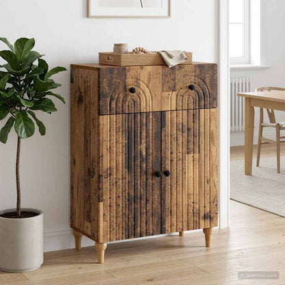 Servírovací Skříň Se Zásuvkou Staré Dřevo 66 X 34,5 X 90 Cm