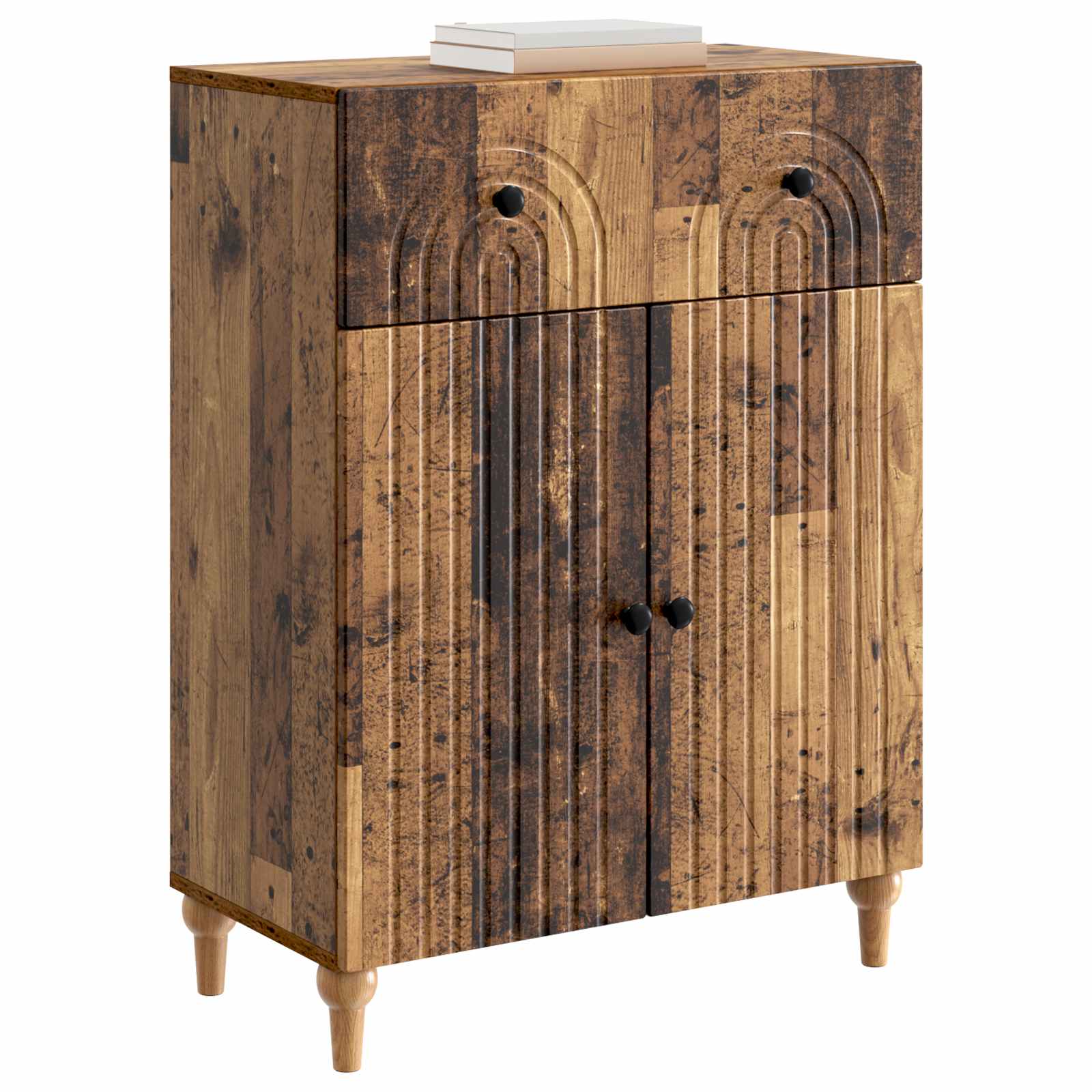 Servírovací Skříň Se Zásuvkou Staré Dřevo 66 X 34,5 X 90 Cm
