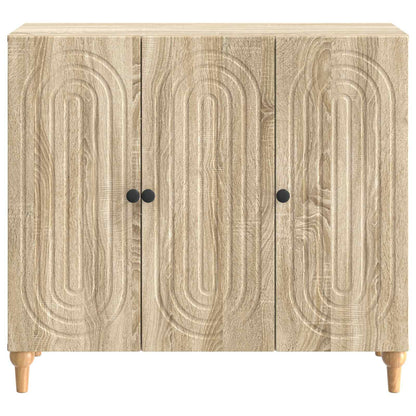 Servírovací Skříň Dub Sonoma 89 X 34,5 X 80 Cm Kompozitní Dřevo