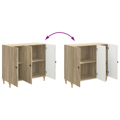 Servírovací Skříň Dub Sonoma 89 X 34,5 X 80 Cm Kompozitní Dřevo