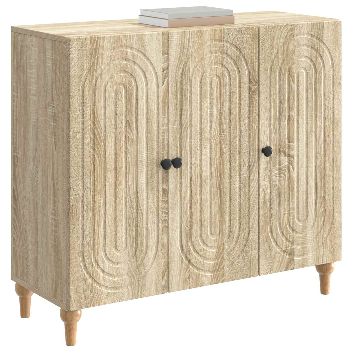 Servírovací Skříň Dub Sonoma 89 X 34,5 X 80 Cm Kompozitní Dřevo