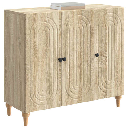 Servírovací Skříň Dub Sonoma 89 X 34,5 X 80 Cm Kompozitní Dřevo
