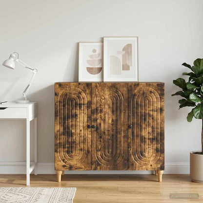 Servírovací Skříň Kouřový Dub 89 X 34,5 X 80 Cm