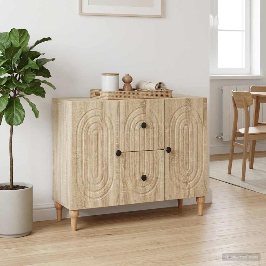 Televizní Skříň Dub Sonoma 89 X 34,5 X 60 Cm Kompozitní Dřevo