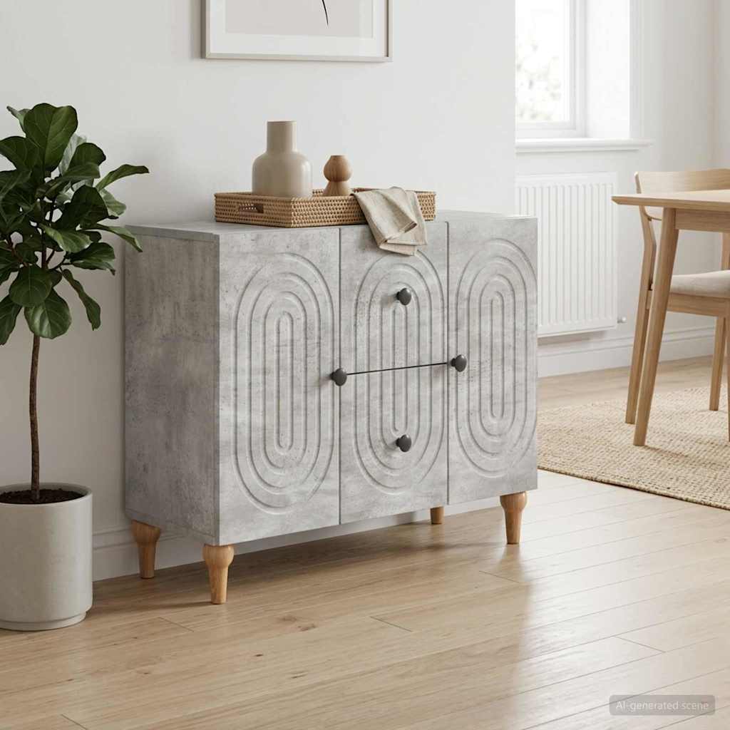 Televizní Skříň Se Zásuvkou Betonově Šedá 89 X 34,5 X 60 Cm