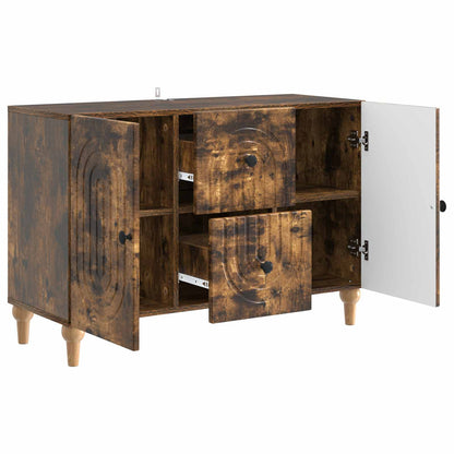 Televizní Skříň Kouřový Dub 89 X 34,5 X 60 Cm Kompozitní Dřevo