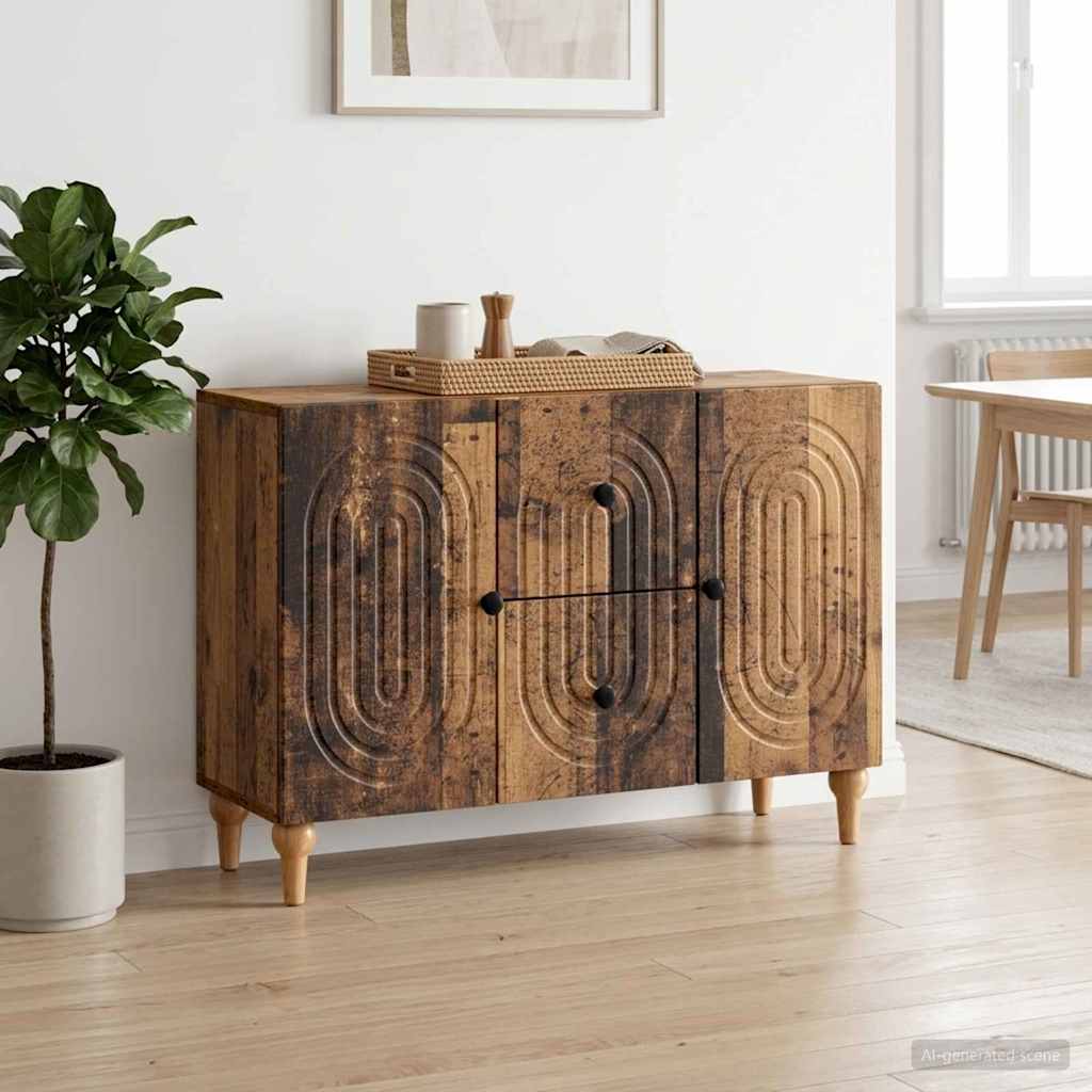 Televizní Skříň Staré Dřevo 89 X 34,5 X 60 Cm Kompozitní Dřevo