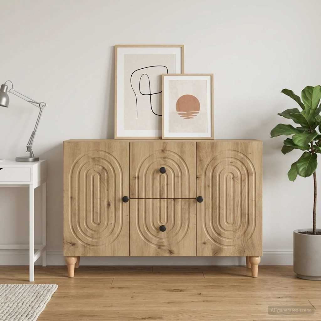 Televizní Skříň Dub Artisan 89 X 34,5 X 60 Cm Kompozitní Dřevo