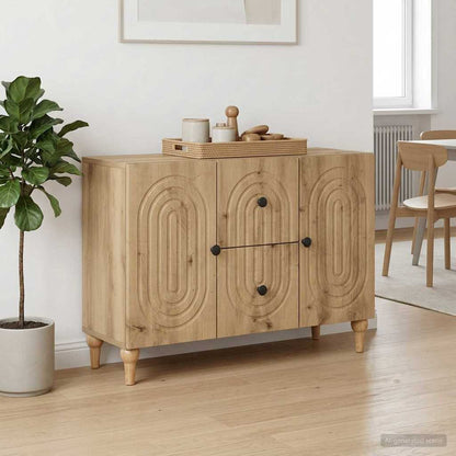 Televizní Skříň Dub Artisan 89 X 34,5 X 60 Cm Kompozitní Dřevo