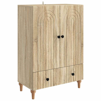 Servírovací Skříň Dub Sonoma 66 X 34,5 X 95 Cm Kompozitní Dřevo