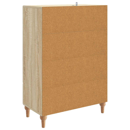Servírovací Skříň Dub Sonoma 66 X 34,5 X 95 Cm Kompozitní Dřevo