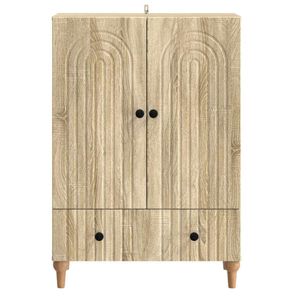 Servírovací Skříň Dub Sonoma 66 X 34,5 X 95 Cm Kompozitní Dřevo