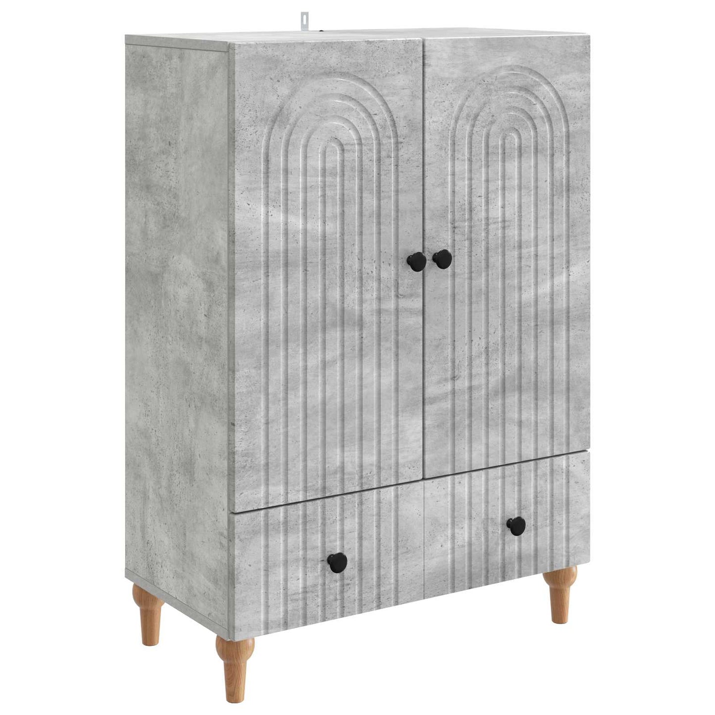 Servírovací Skříň Se Zásuvkou Betonově Šedá 66 X 34,5 X 95 Cm