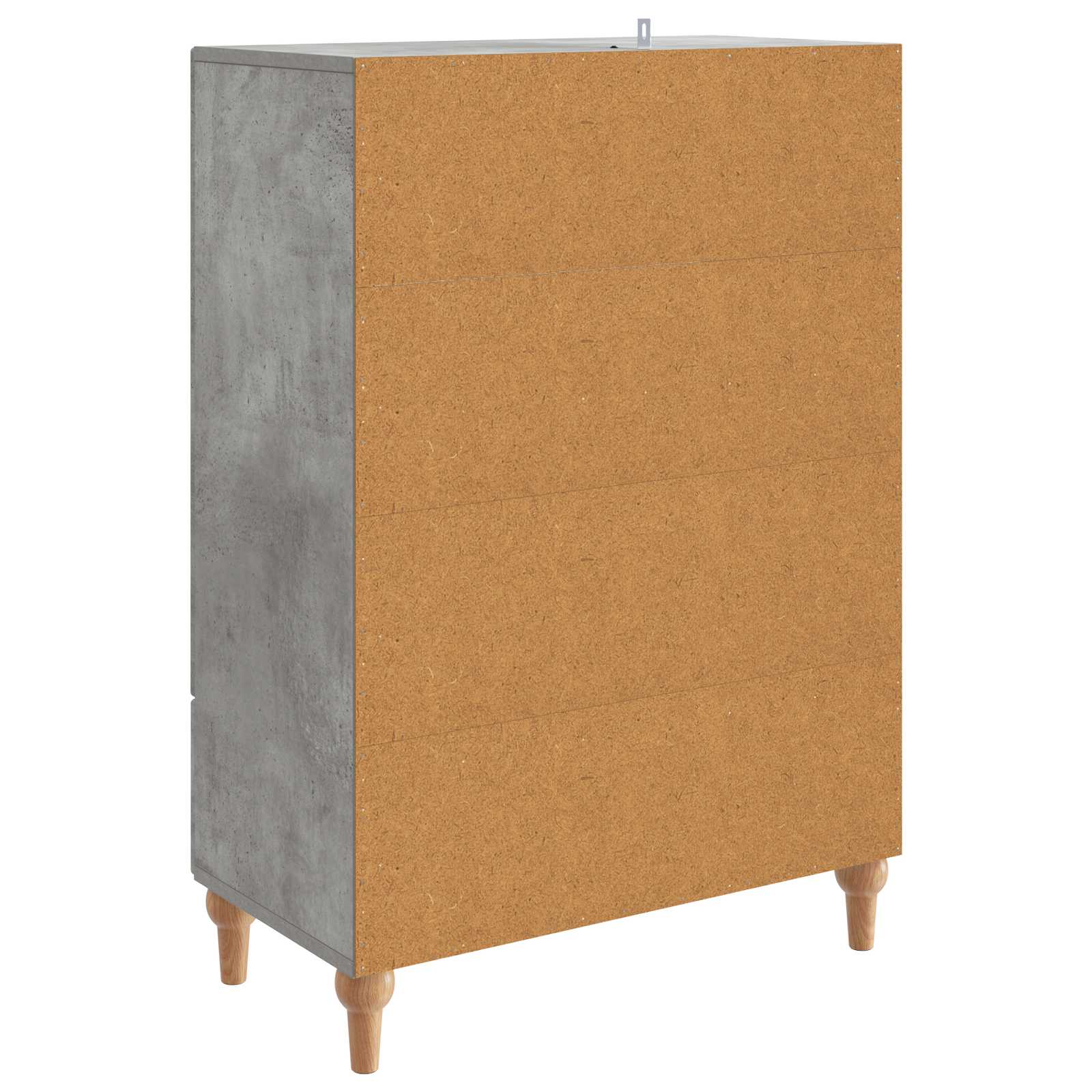 Servírovací Skříň Se Zásuvkou Betonově Šedá 66 X 34,5 X 95 Cm