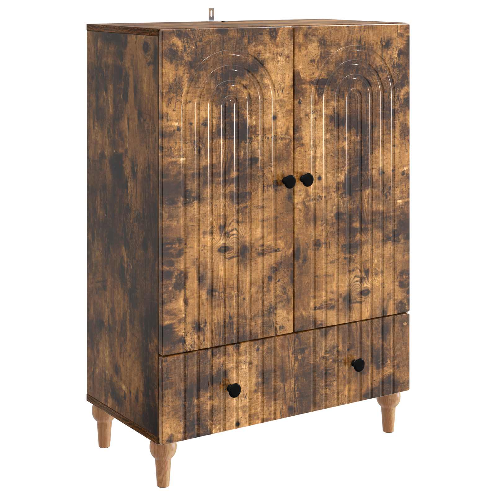 Servírovací Skříň Se Zásuvkou Kouřový Dub 66 X 34,5 X 95 Cm