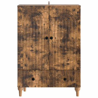 Servírovací Skříň Se Zásuvkou Kouřový Dub 66 X 34,5 X 95 Cm