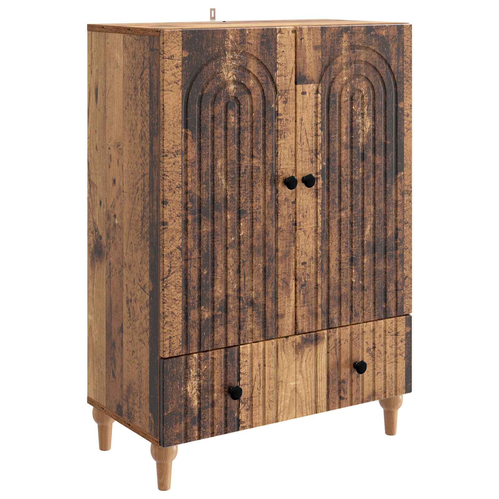 Servírovací Skříň Se Zásuvkou Staré Dřevo 66 X 34,5 X 95 Cm
