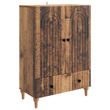 Servírovací Skříň Se Zásuvkou Staré Dřevo 66 X 34,5 X 95 Cm