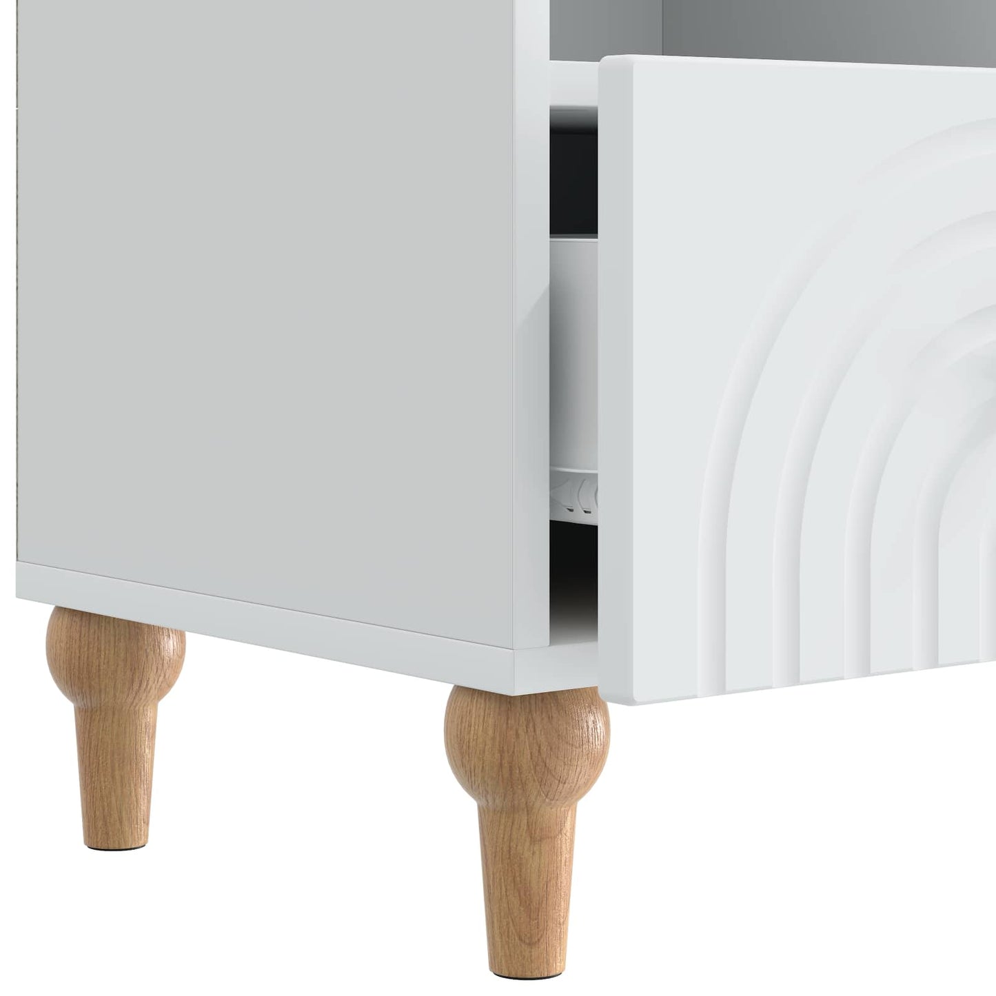 Televizní Skříň Bílý 102 X 34,5 X 50 Cm Dřevěný Materiál
