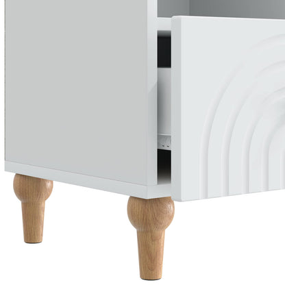 Televizní Skříň Bílý 102 X 34,5 X 50 Cm Dřevěný Materiál
