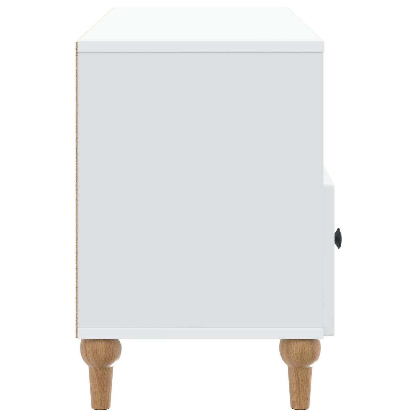Televizní Skříň Bílý 102 X 34,5 X 50 Cm Dřevěný Materiál