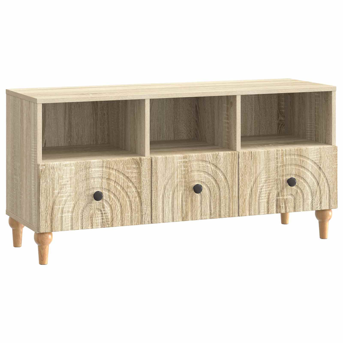 Televizní Skříň Sonoma Dub 102 X 34,5 X 50 Cm Dřevěný Materiál