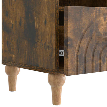 Televizní Skříň Uzený Dub 102 X 34,5 X 50 Cm Dřevěný Materiál