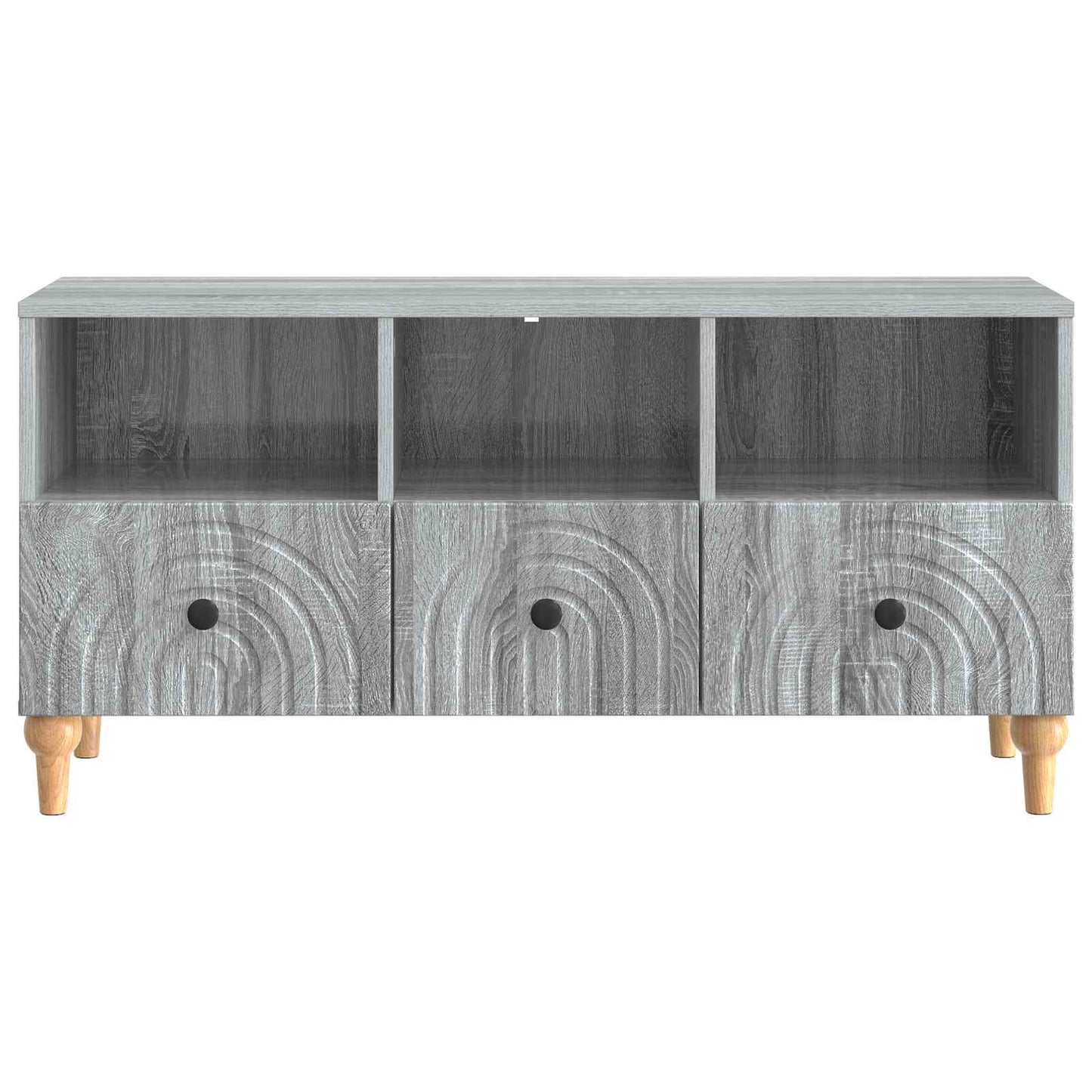 Televizní Skříň Šedá Sonoma 102 X 34,5 X 50 Cm Dřevěný Materiál