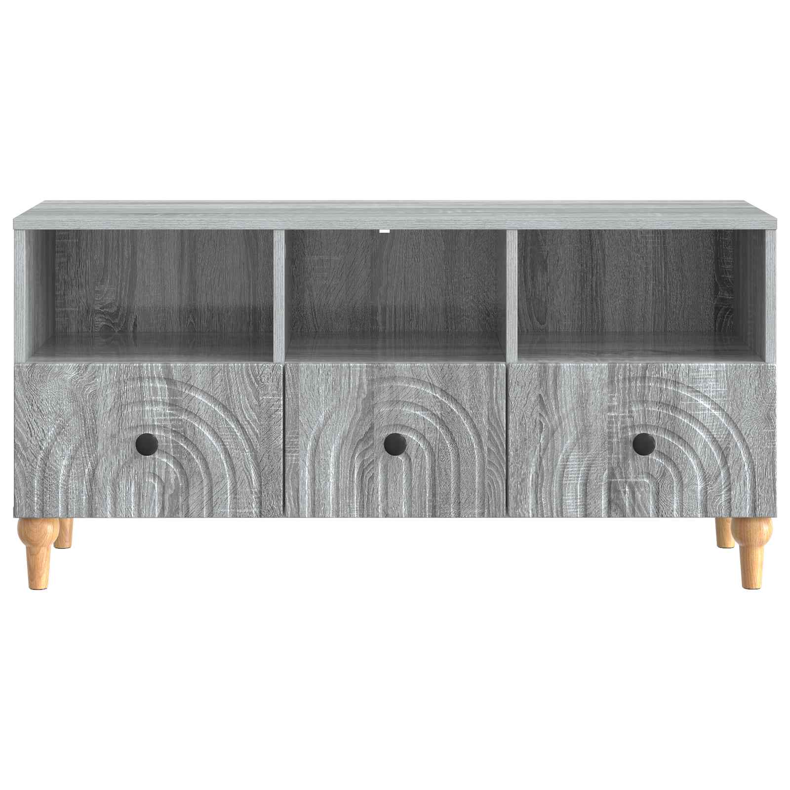 Televizní Skříň Šedá Sonoma 102 X 34,5 X 50 Cm Dřevěný Materiál