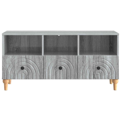 Televizní Skříň Šedá Sonoma 102 X 34,5 X 50 Cm Dřevěný Materiál