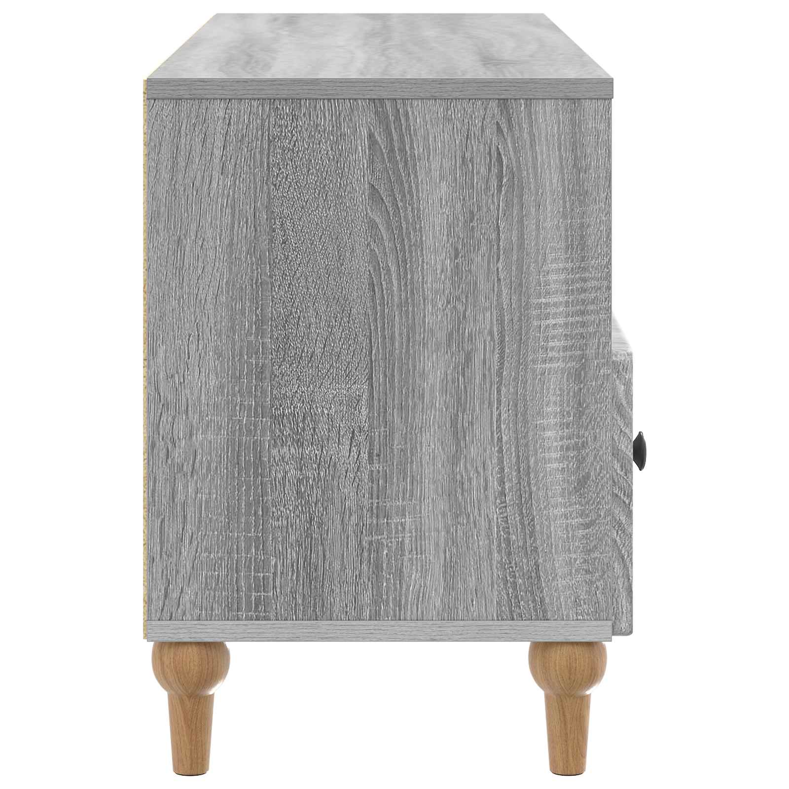 Televizní Skříň Šedá Sonoma 102 X 34,5 X 50 Cm Dřevěný Materiál