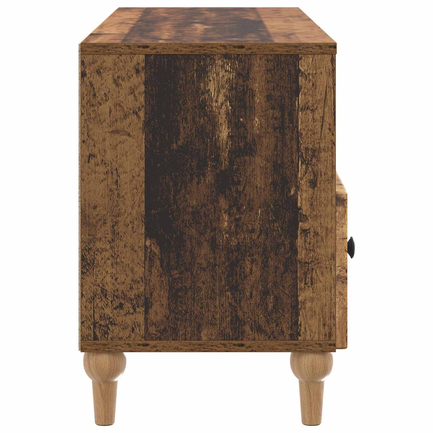 Televizní Skříň Staré Dřevo 102 X 34,5 X 50 Cm Dřevěný Materiál