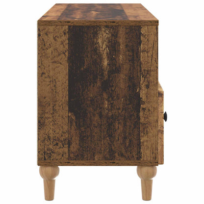 Televizní Skříň Staré Dřevo 102 X 34,5 X 50 Cm Dřevěný Materiál