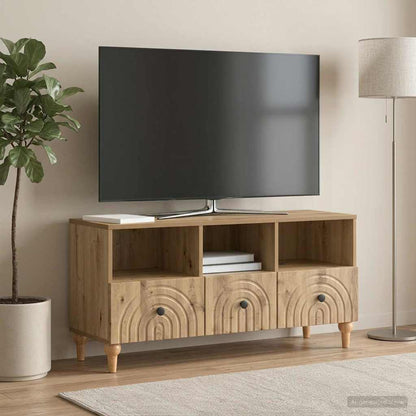 Televizní Skříň 102 X 34,5 X 50 Cm Řemeslný Dub
