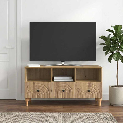 Televizní Skříň 102 X 34,5 X 50 Cm Řemeslný Dub