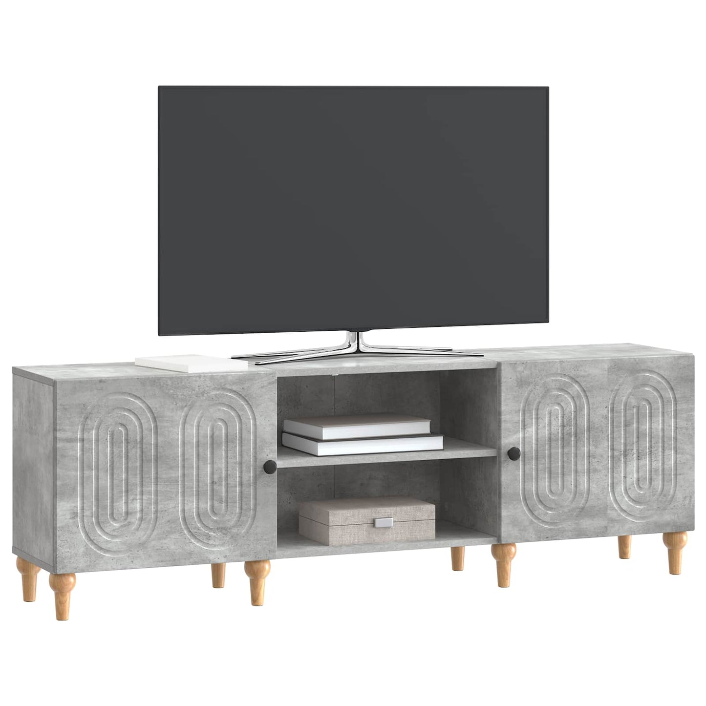 Televizní Skříň Betonově Šedá 150 X 31 X 50 Cm Kompozitní Dřevo