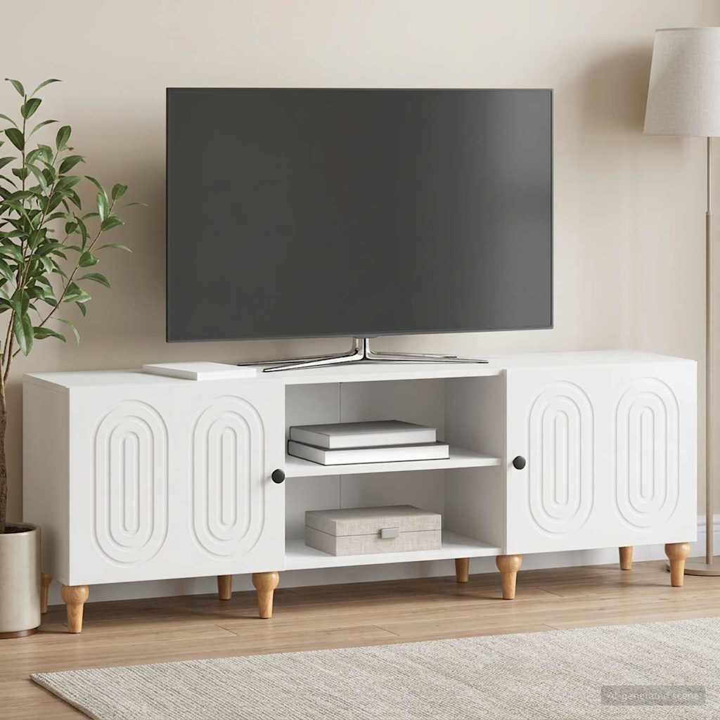 Televizní Skříň Bílá S Vysokým Leskem 150 X 31 X 50 Cm