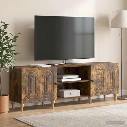 Televizní Skříň Kouřový Dub 150 X 31 X 50 Cm Kompozitní Dřevo