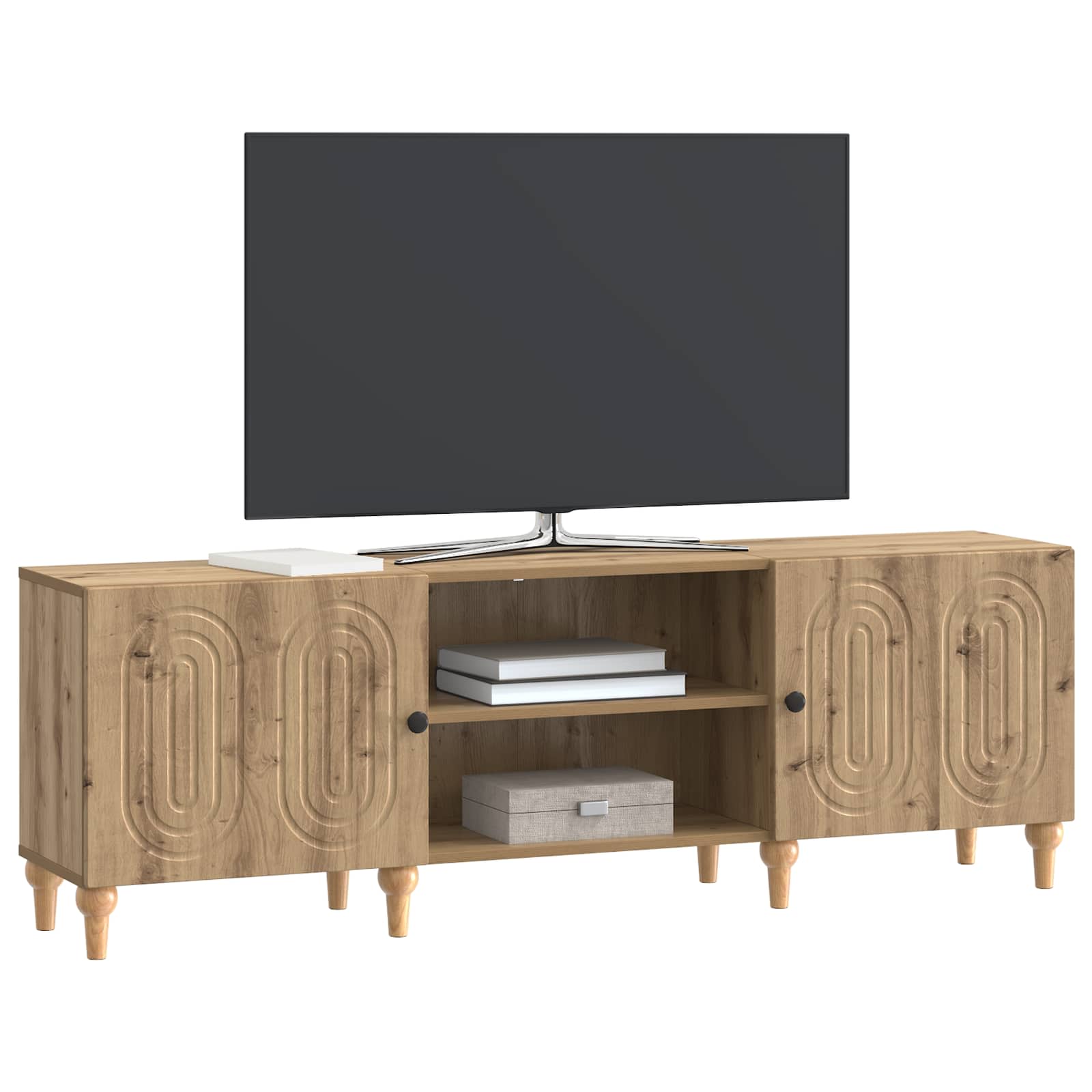 Televizní Skříň 150 X 31 X 50 Cm Dub Artisan Kompozitní Dřevo