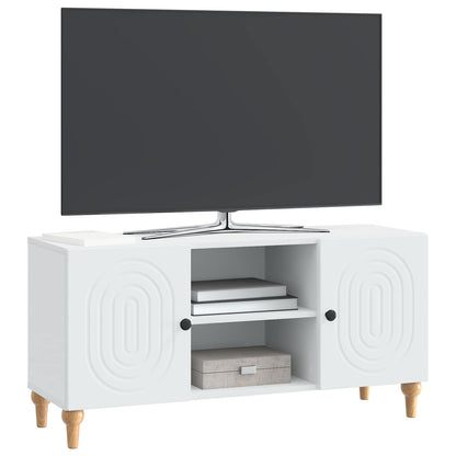Televizní Skříň Bílá 102 X 34,5 X 50 Cm Kompozitní Dřevo