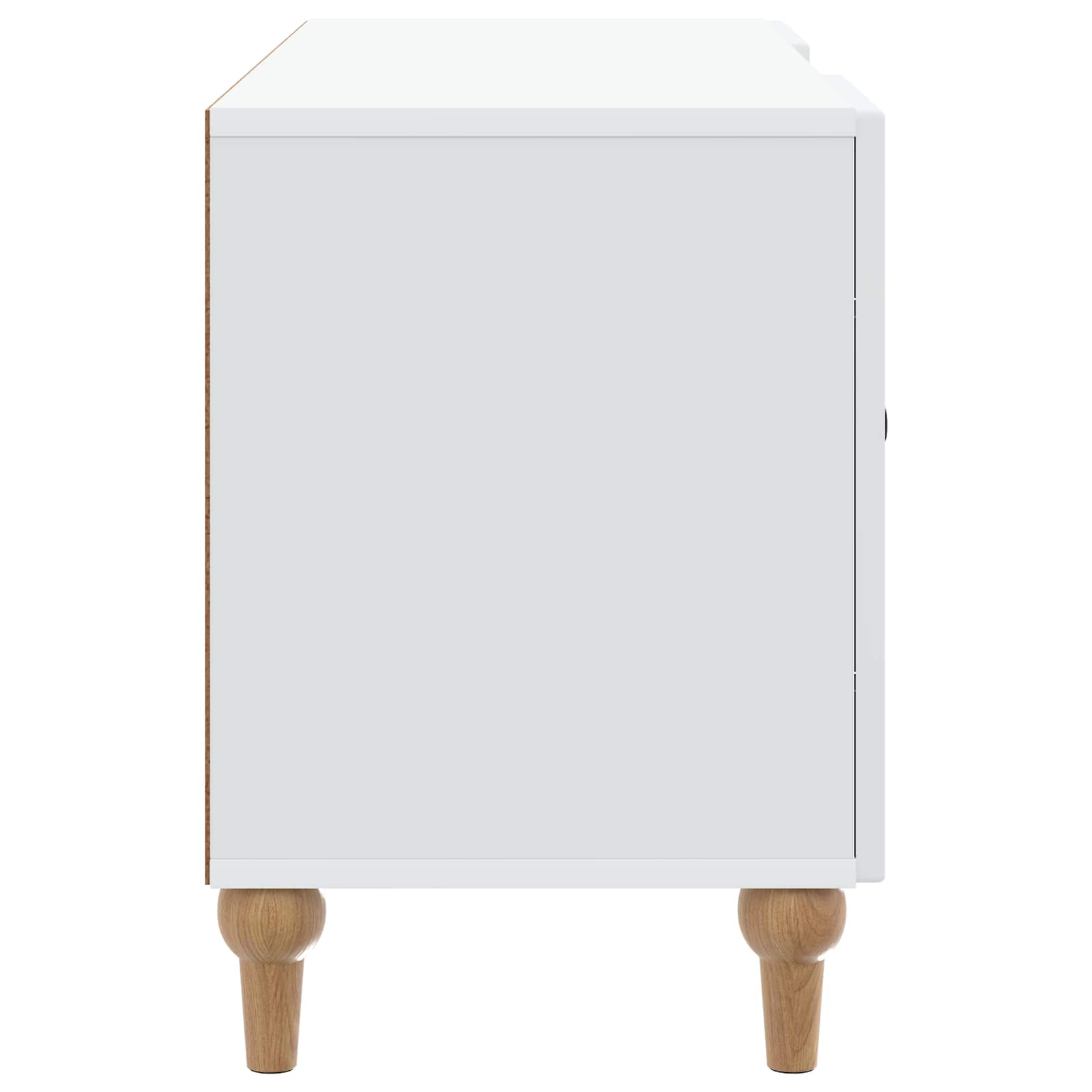 Televizní Skříň Bílá 102 X 34,5 X 50 Cm Kompozitní Dřevo