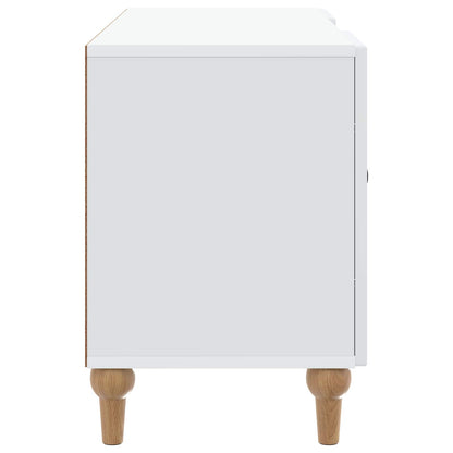 Televizní Skříň Bílá 102 X 34,5 X 50 Cm Kompozitní Dřevo