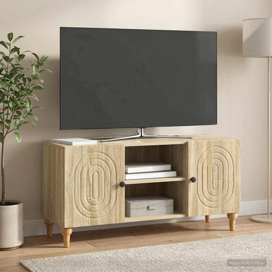 Televizní Skříň Dub Sonoma 102 X 34,5 X 50 Cm Kompozitní Dřevo