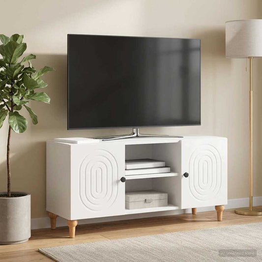 Televizní Skříň Bílá S Vysokým Leskem 102 X 34,5 X 50 Cm