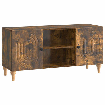 Televizní Skříň Kouřový Dub 102 X 34,5 X 50 Cm Kompozitní Dřevo
