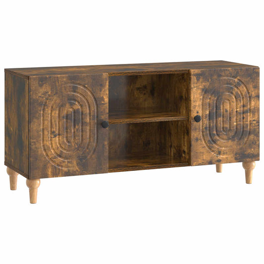 Televizní Skříň Kouřový Dub 102 X 34,5 X 50 Cm Kompozitní Dřevo