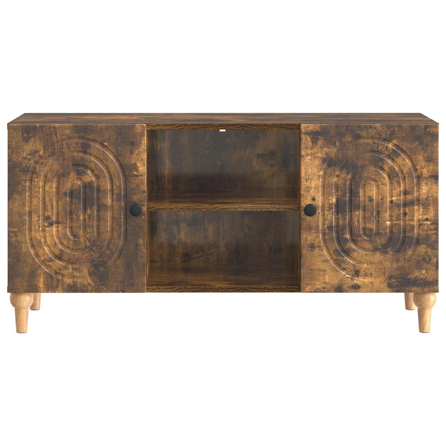 Televizní Skříň Kouřový Dub 102 X 34,5 X 50 Cm Kompozitní Dřevo
