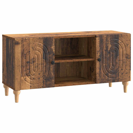 Televizní Skříň Staré Dřevo 102 X 34,5 X 50 Cm Kompozitní Dřevo